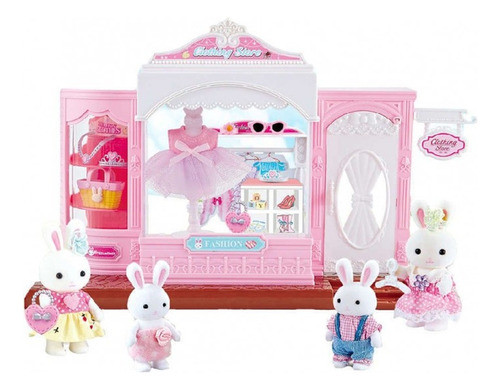 Conejitos Families Vestidor Fashion Boutique Con Accesorios 1