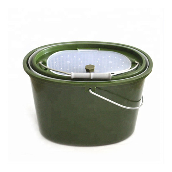 Balde Porta Carnada Surfish 2en1 De 5 Litros Pesca Mojarras 1