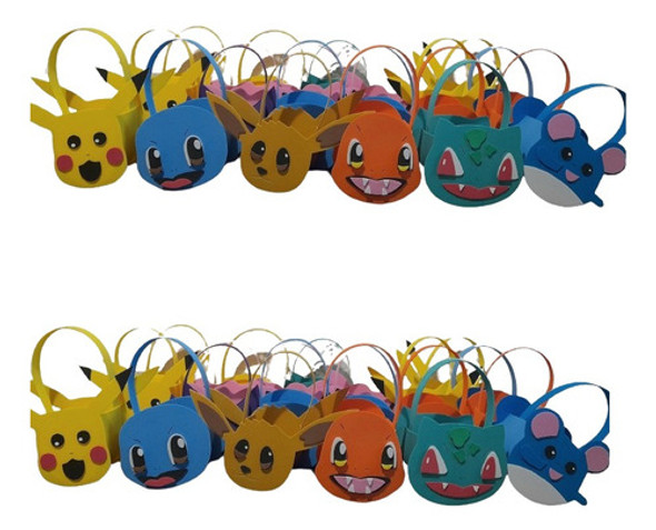 Sorpresitas Bolsitas Goma Eva Pokemon Picachu Dulceros 0