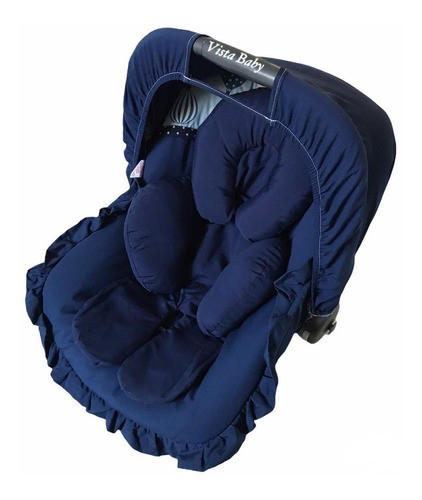 Capa P/ Bb Conforto +apoio+capota+prot. Cinto Balões Marinho 0