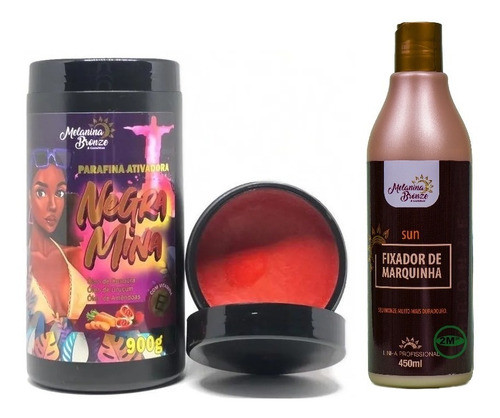 1 Fixador De Marquinha 450+ 1  Parafina Negra Mina Melanina 0