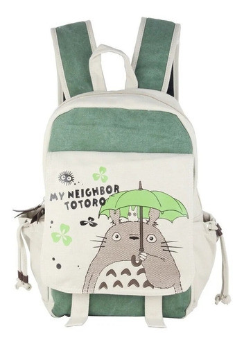Anime Totoro Cute Canvas Backpack Rucksack_exkarg 0