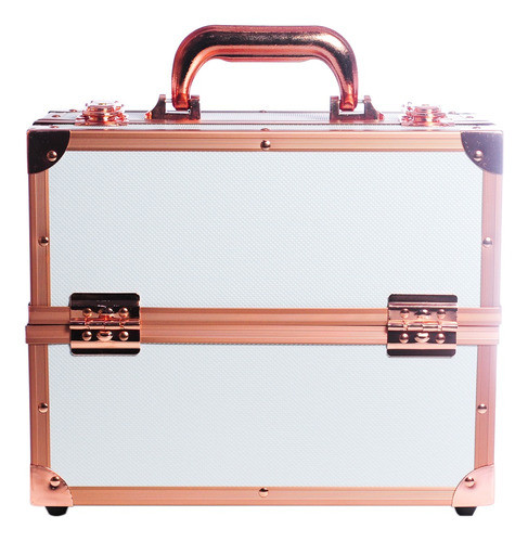 Maletín Profesional Porta Maquillaje White Gold Tc 3201 0