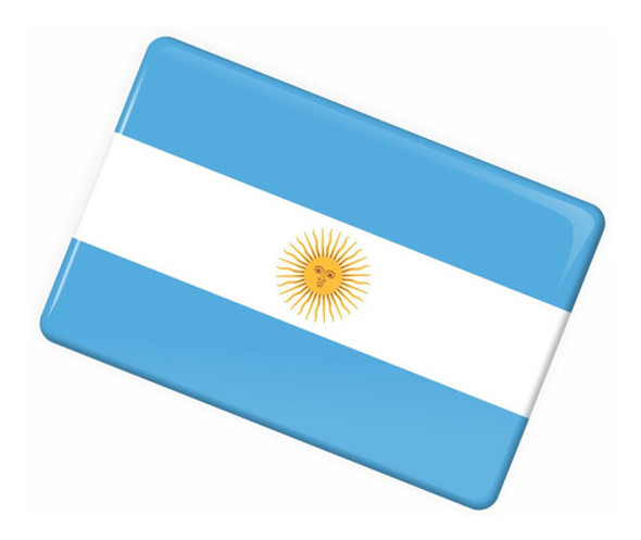 Adesivo Bandeira Da Argentina Alto Relevo Caminhão Bd3 Fgc 0