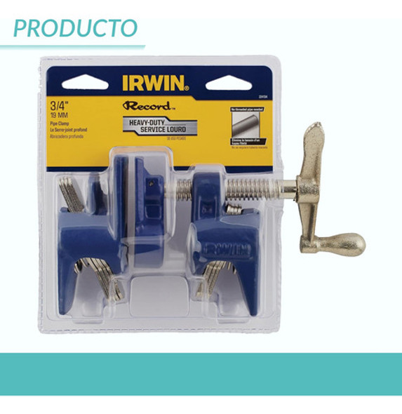 Prensa Sargento Tubo Caño 1/2'' Irwin 224212 Carpintero 1
