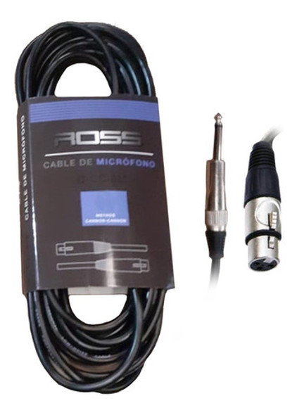 Cable Ross Xlr Plug Para Micrófono C-cp-6m 0
