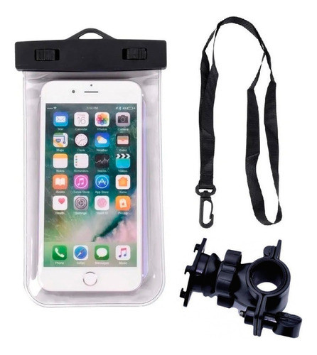 Estuche Protector Waterproof P/celular Y Soporte Bici Moto 0