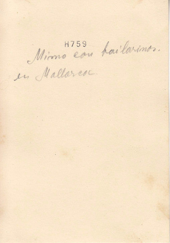 1950 Isla Mallorca Fotografia Real Bailarinas Vestimentas 1