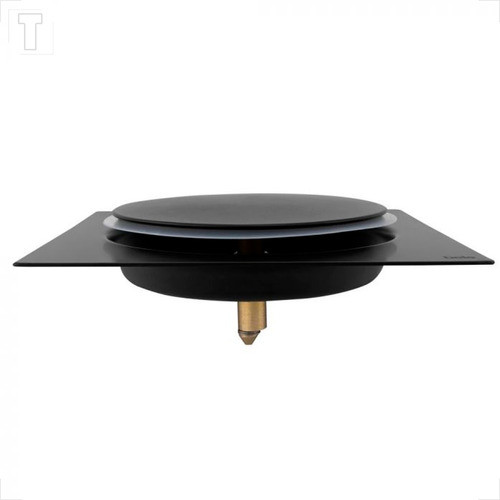 Ralo Automatico Rainha Square 15x15 Preto Fosco 1