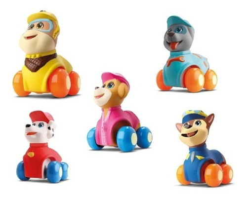 Kit 5 Carrinhos Sortidos Diver Dog Patrulha - Divertoys 0