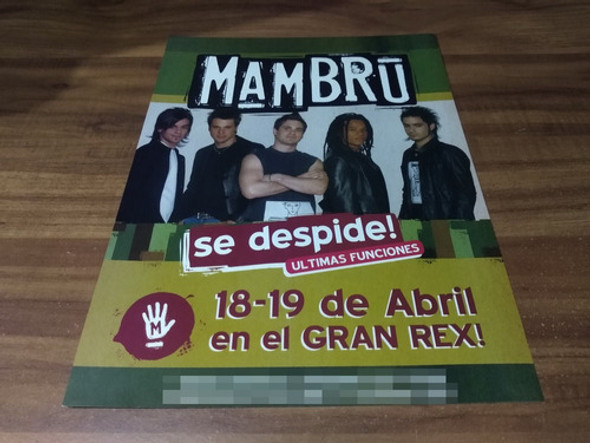(pc635) Publicidad Mambru * Gran Rex * 2003 0