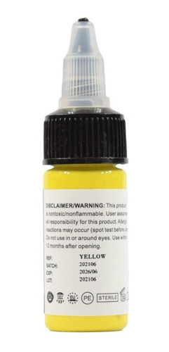 Pigmento Tinta Tattoo Spark Ink 0.5oz (15ml.) Yellow 1