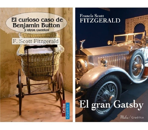 Lote X 2 Libros - Fitzgerald - Gran Gatsby + Benjamin Button 0