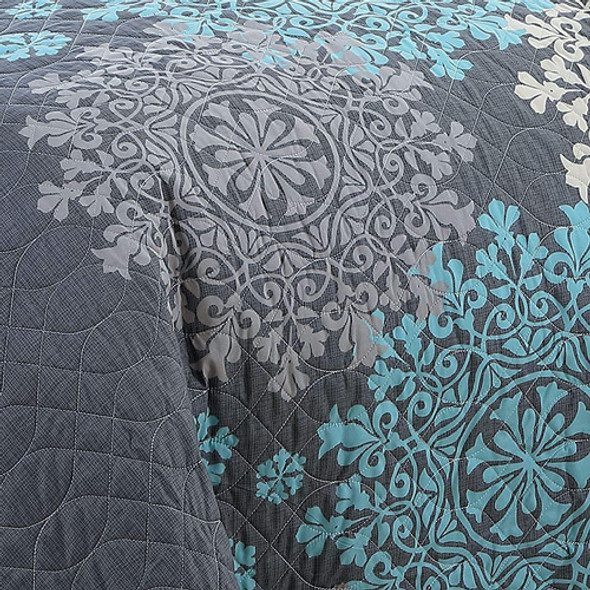 Avondale Manor Geneva Home Fashion Amber 7pc Reversible Quil 1