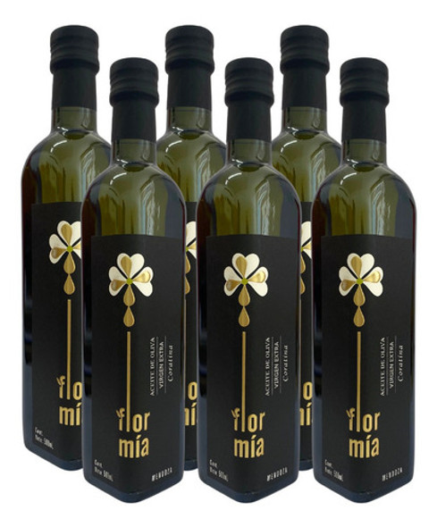 Aceite De Oliva Virgen Extra Coratina Flor Mia 500ml Pack X6 0