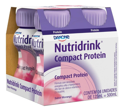 Nutridrink Compact Protein Morango Cluster C/4 Un 0