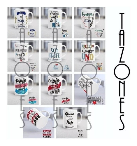28 Diseños Tazas + Poleras Día Del Profesor (vector+png) 1