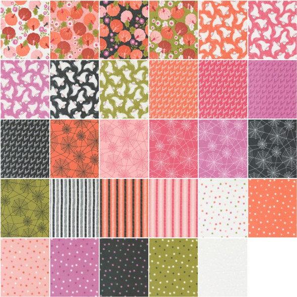 Tela De Moda Hey Boo, Paquete De 10 Capas De 20x20 Cm Cada U 1