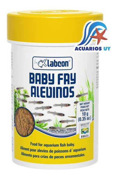 Alimento Comida Para Peces Alevines. Labcon Alevinos 10g 0