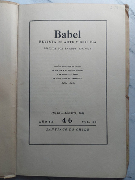 Babel. Revista De Arte Y Crítica. Enrique Espinoza. Ian 105 1