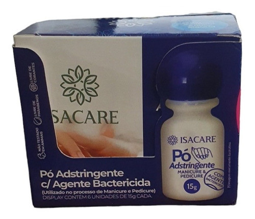 Pó Adstringente Isacare Com Agente Bactericida 15g 0