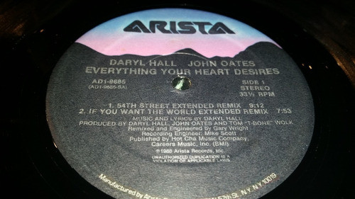 Daryl Hall John Oates Everything Your Heart Desires Maxi 88 1