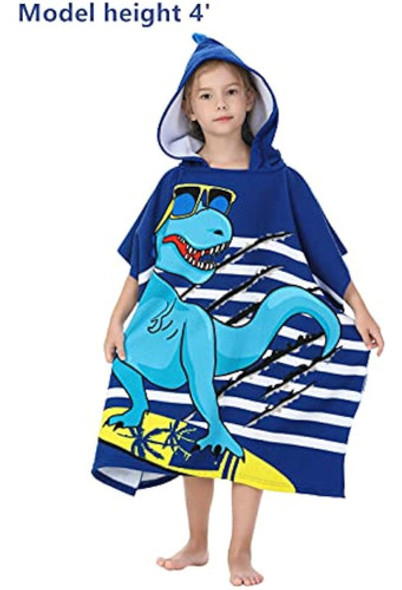 Toalla De Playa De Dinosaurio Con Capucha Para 1