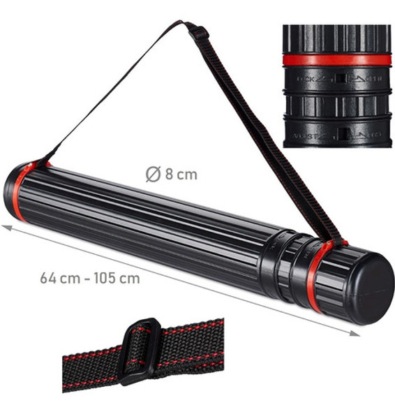 Porta Laminas Portaplano Rigido 8cm Ø Extensible 64-105 Cm 0
