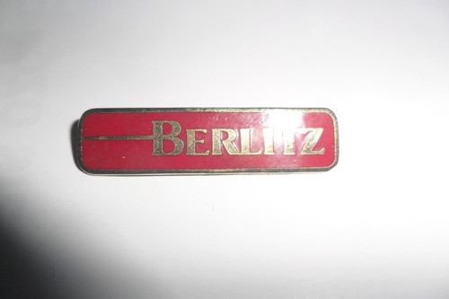 Berlitz Pin Prendedor Dorado Milled Chile 0