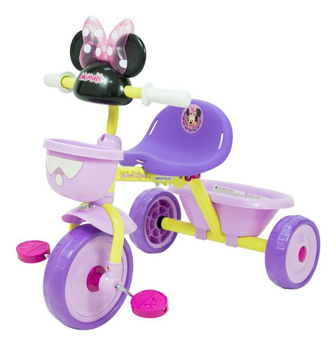 Triciclo Para Niñas Plegable Minnie Con Luz Y Música Disney 0