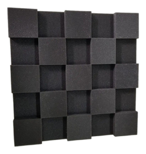 Espuma Acústica Tabuleiro Preço 10 Pçs 50x50x3cm + Cola 1