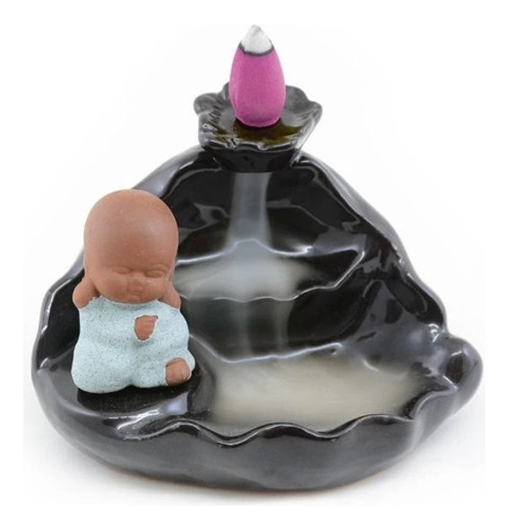 Cascada De Humo Con Buda 7,5cm Importado, 1u Con 10 Conitos 1