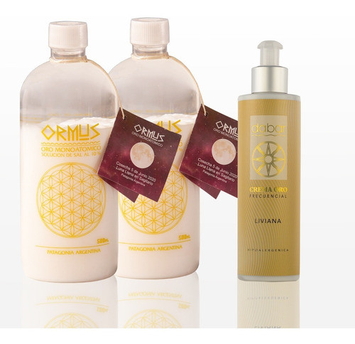 Combo 2 Ormus 500ml + Crema Oro Liviana 200ml Dabar 0