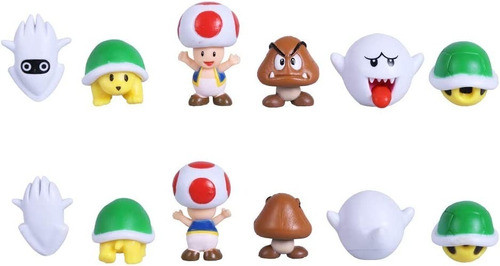 Set 18 Piezas Mario Bros Mini Figuras Importado 1
