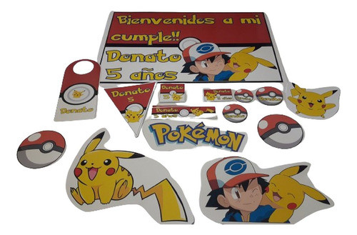 Pokemon Pikachu  Oferta Cumpleaños Candy Bar Combo 0
