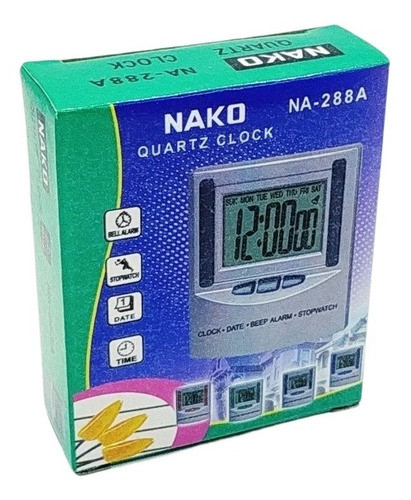 Relógio Digital Despertador Multiuso Mesa Escritório Quarto 1