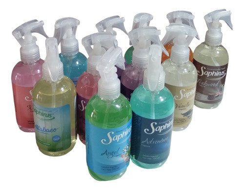 Aromatizador Textil Saphirus 250ml Pack X 12 Unidades 0