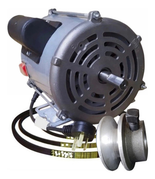 Motor Weg 1hp Para Hormigonera Trompito + Polea + Correa A31 0