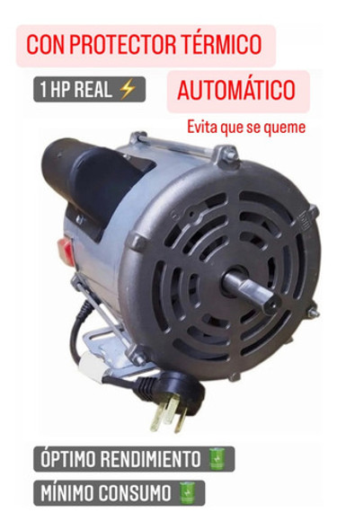 Motor Weg 1hp Para Hormigonera Trompito + Polea + Correa A31 1