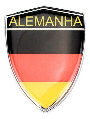Adesivo Escudo Alemanha Cmoldura Cromada Xx Mm Universal 0