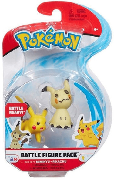 Figuras Mimikyu + Pikachu Pokemon Battle Figure Pack 5cm 0