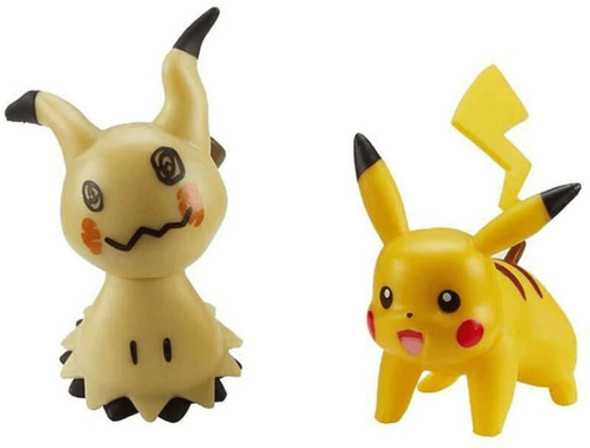 Figuras Mimikyu + Pikachu Pokemon Battle Figure Pack 5cm 1