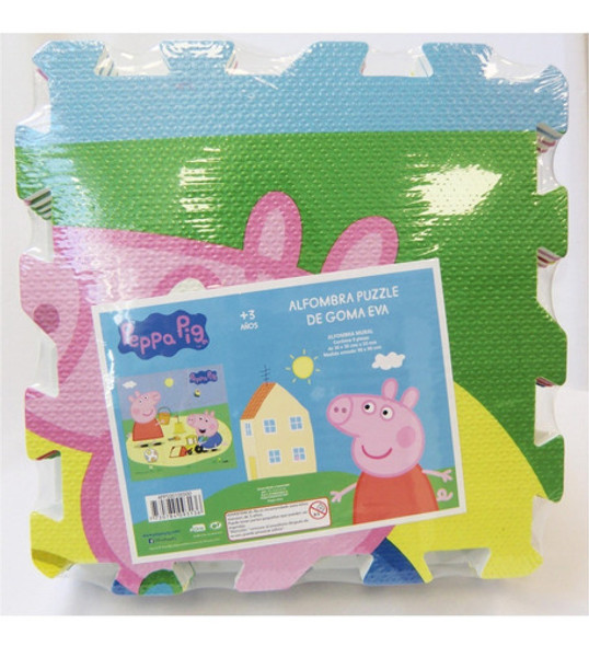 Alfombra Puzzle De Goma Eva Peppa Pig - Ewanna 1