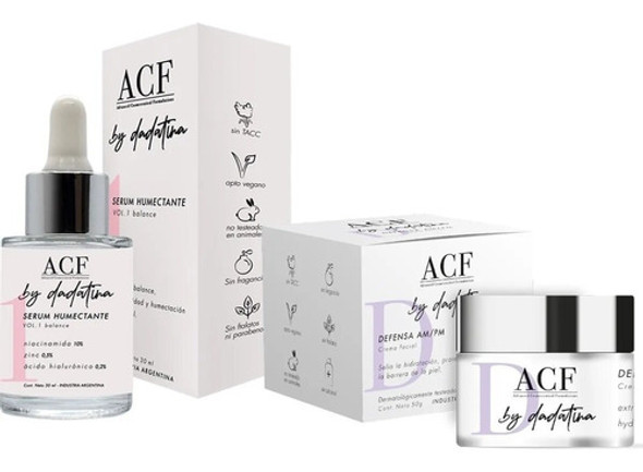 Acf Defensa Crema Am-pm + Serum Humectante Vol 1 Dadatina 0 Acf Defensa Crema Am-pm + Serum Humectante Vol 1 Dadatina 0