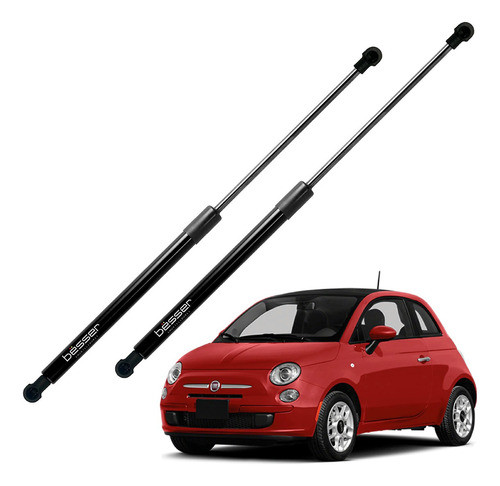 Par Amortecedor Tampa Traseira Fiat 500 2008 À 2022 0