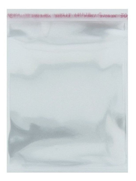 Saco Plástico Com Aba Adesiva Transparente - 11x15 - 1000pçs 0