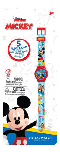 Reloj Digital Mickey 5 Funciones Intek 1