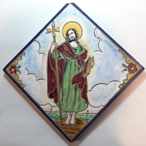 Antigua Mayólica San Judas Tadeo 7688 0