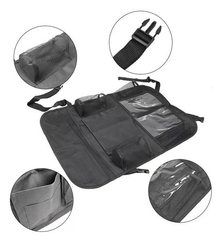 Organizador Asiento Trasero De Auto Multiuso Tablet Celular 1