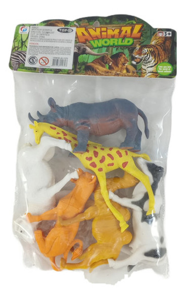 Animales De Goma 6 Piezas Selva-granja 364228 Ploppy.3 0